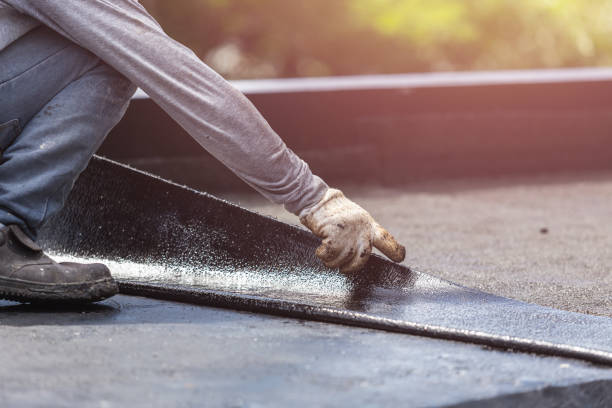 Professional Emergency Waterproofing technician working in Sears, MI